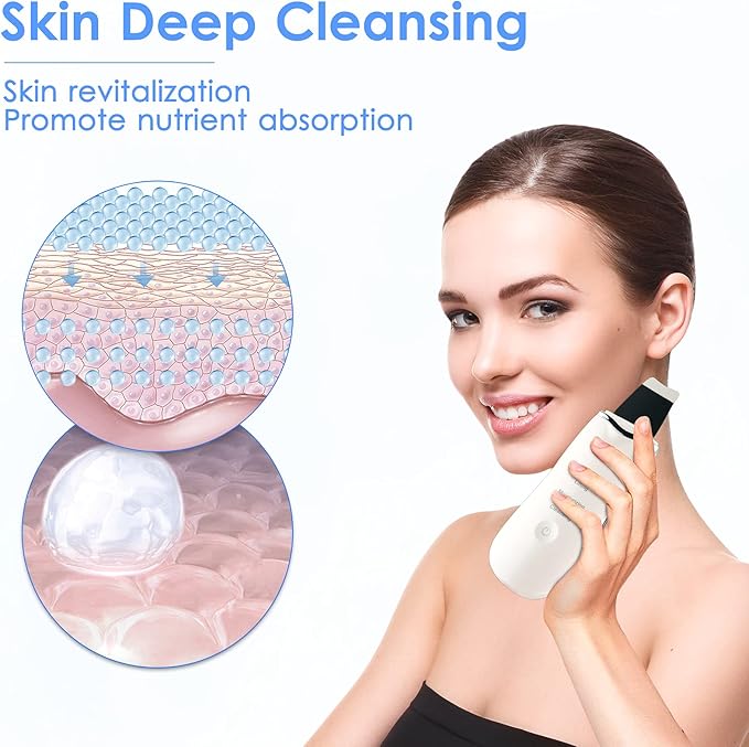 3-in-1 Ultrasonic Facial Skin Scrubber™  Deep Clean • Smooth & Refresh • Boost Your Skincare Routine • At-Home Facial Care