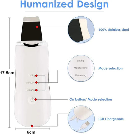 3-in-1 Ultrasonic Facial Skin Scrubber™  Deep Clean • Smooth & Refresh • Boost Your Skincare Routine • At-Home Facial Care