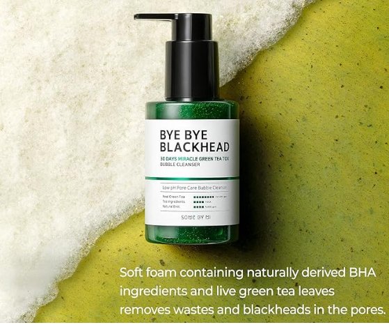 Bye Bye Blackhead™ Green Tea Bubble Cleanser – Deep Clean Pores & Say Goodbye to Blackheads for Fresh, Clear-Looking Skin!
