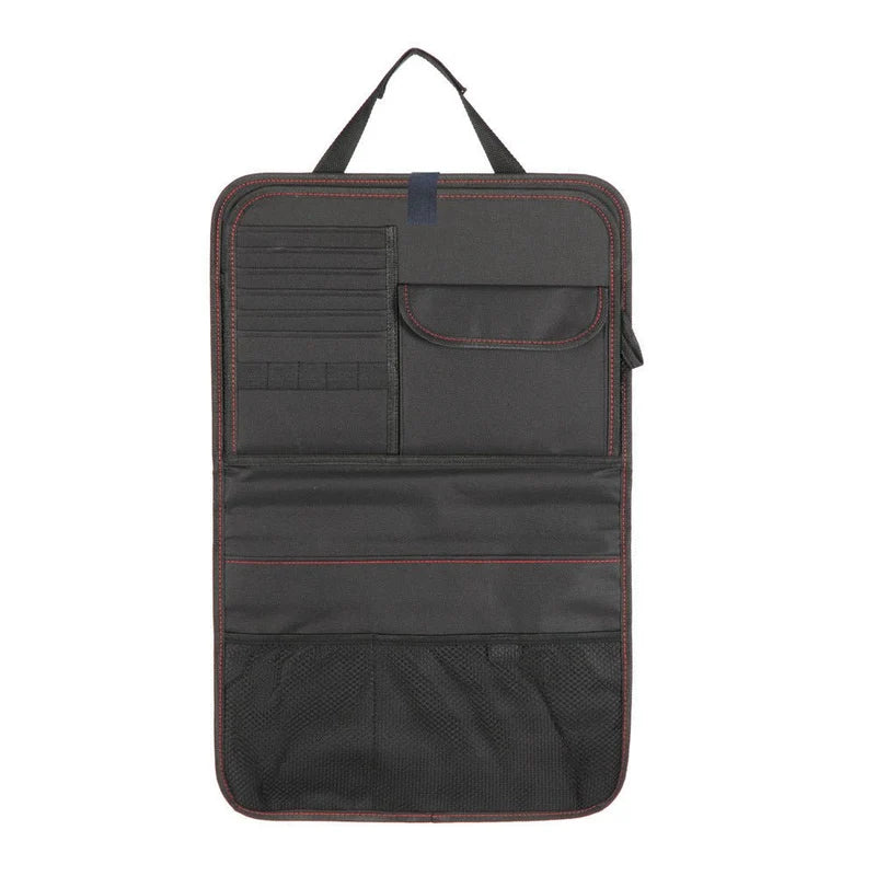 DriveTidy™ Car Seat Back Organizer & Travel Tray  Multi-Pocket Storage • Foldable Dining Tray • Water-Resistant • Easy to Clean • Fits Most Vehicles
