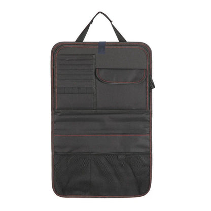 DriveTidy™ Car Seat Back Organizer & Travel Tray  Multi-Pocket Storage • Foldable Dining Tray • Water-Resistant • Easy to Clean • Fits Most Vehicles