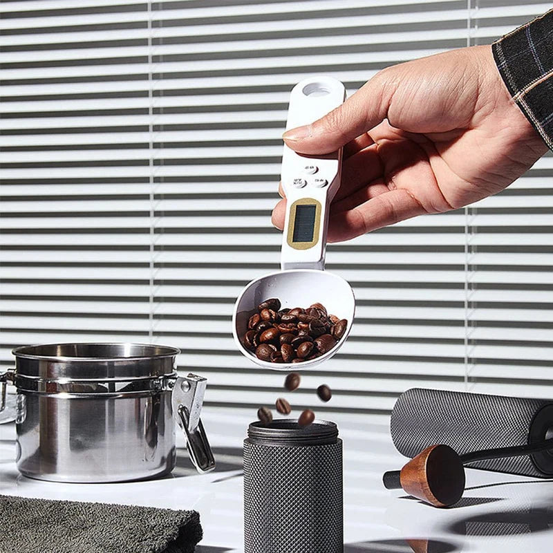 SmartMeasure™ Digital Measuring Spoon Scale  0.1g Precision • 500g Capacity • 4 Measurement Units • TARE & HOLD Functions