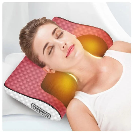 Electric Massage Pillow™  Soothing Massage • Adjustable Speed • Direction Control • Cozy At-Home Relaxation
