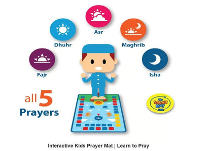Interactive Islamic Prayer Mat for Kids™  Learn Salah Through Play • 36 Touch-Sensitive Keys • Step-by-Step Guidance • Fun Islamic Learning