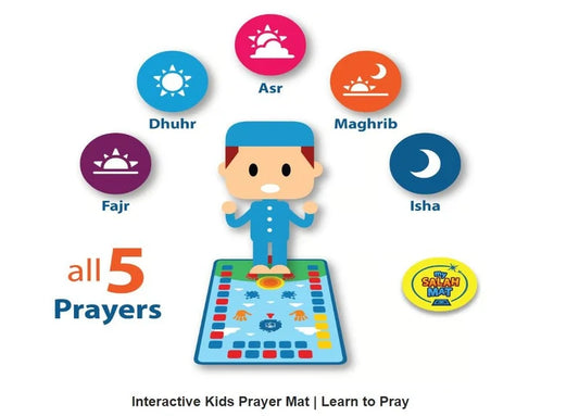 Interactive Islamic Prayer Mat for Kids™  Learn Salah Through Play • 36 Touch-Sensitive Keys • Step-by-Step Guidance • Fun Islamic Learning