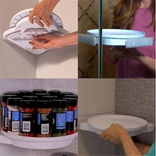 360° SpinStore™ Rotating Organizer  360° Rotating Access • Space-Saving Storage • Kitchen, Bathroom & Bedroom • Easy Organization